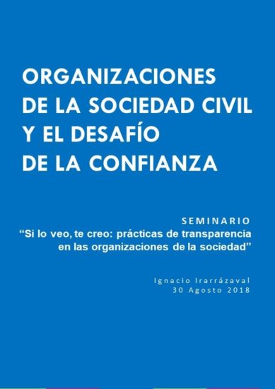 Imagen de Presentación: Organizaciones de la sociedad civil y el desafío de la confianza